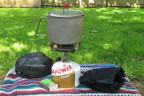 classic trail stove in use