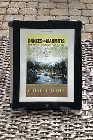 Dances with Marmots cover on an iPad