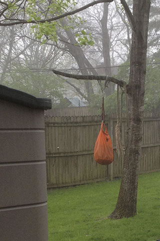 Ultralight Dry Sack hanging out in the rain