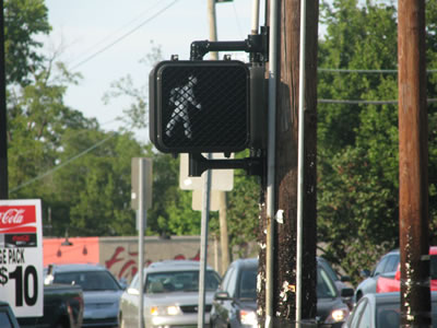 modern crosswalk lights