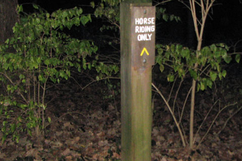 Warner Park's Horse Only trails
