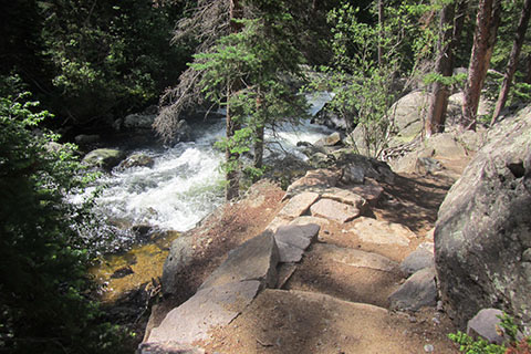 Cascade Falls from North Inlet Trail
