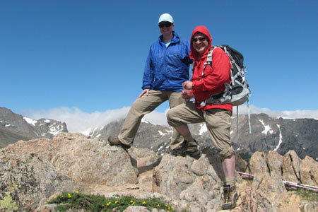 Jon and Laura on the summit