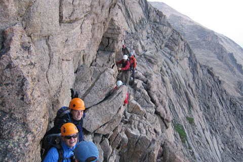 climbers on the Narrows