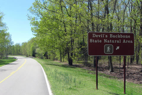 Sign along the Parkway
