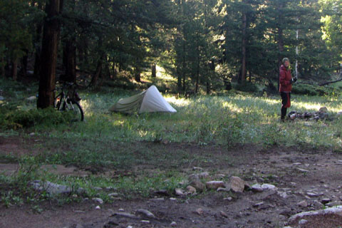 camp on the Colorado Trail