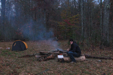 small campfire