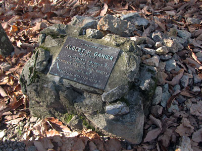 Ganier Memorial at Radno Lake